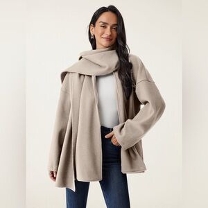 OGL CashSoft Oversized Scarf Jacket, NWT, XS